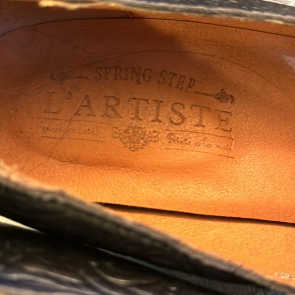 NWOB black leather Spring Step Artiste size 40 Heels - Picture 6 of 7